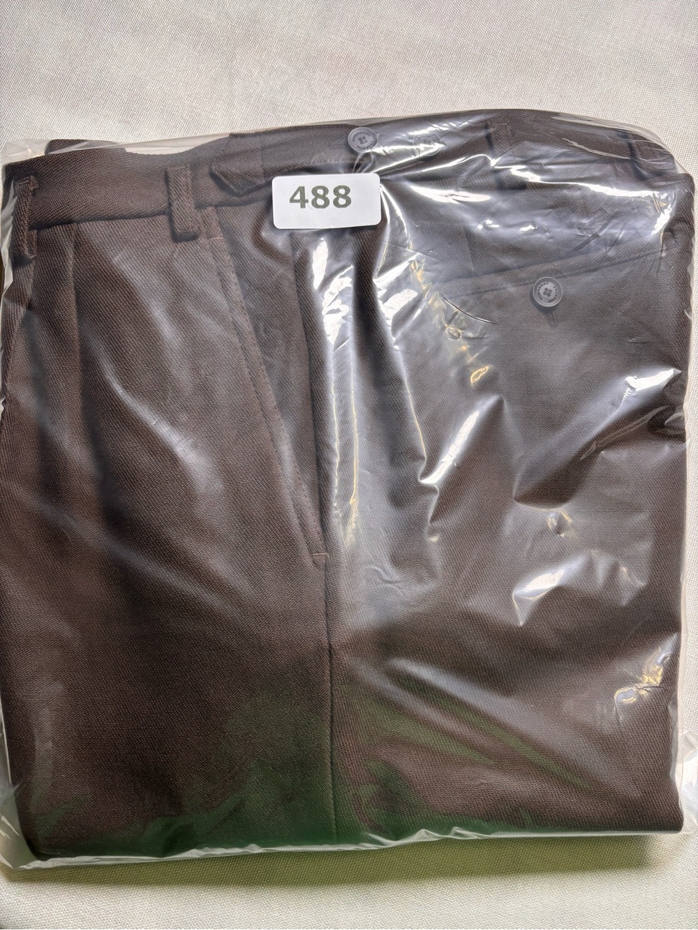 Burberry Prorsum Men's IT 46 Brown 100% Wool Pleated Dress Pants Italy #488 - Picture 14 of 14